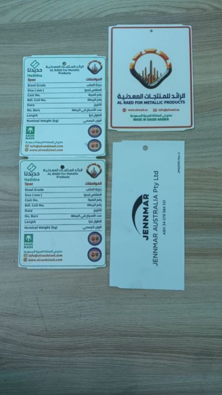 Steel Bar Rebar Hang Tags