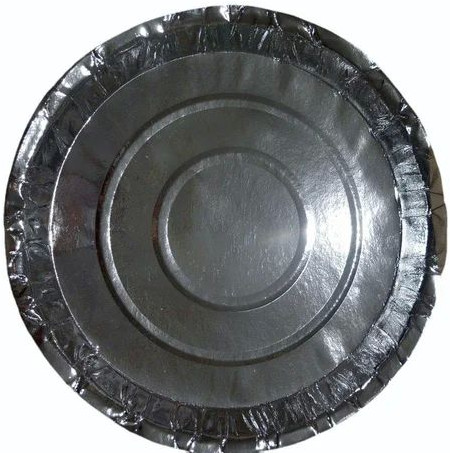 12 Inch Round Silver Paper Plate