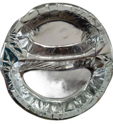 2 CP Round Silver Paper Plates