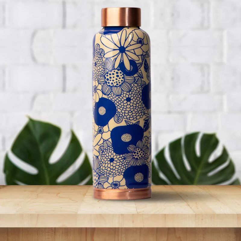 Printed Copper Water Bottle