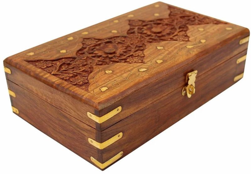 Rectangular Wooden Jewellery Box