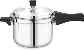 5 Litre Tim Cook Triply Stainless Steel Pressure Cooker