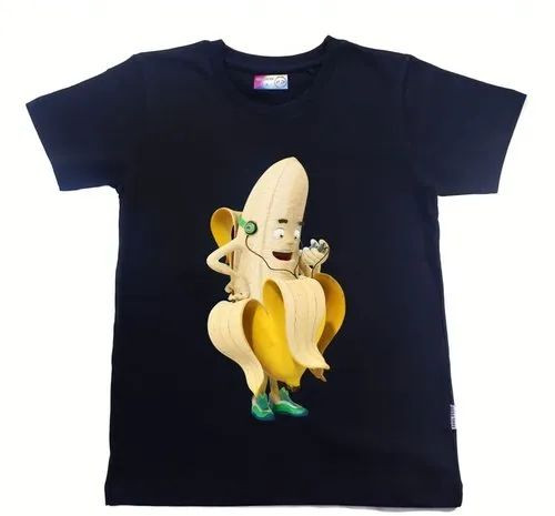 Kids Banana Print T Shirt