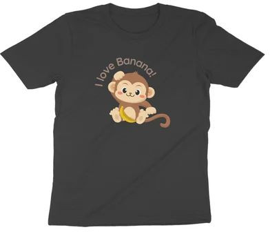 Kids Monkey Print T Shirt