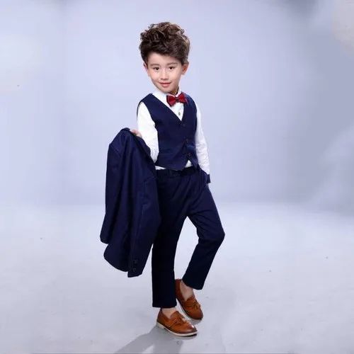 Kids Party Wear 3 Piece Suit