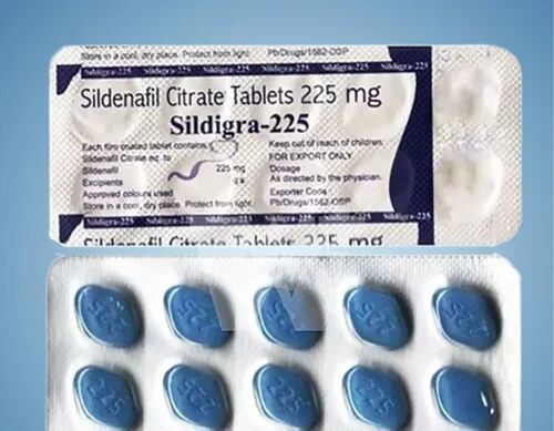 Sildigra 225 Mg Sildenafil Citrate Tablets