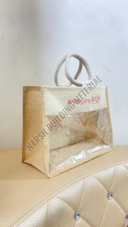 Jute Bag with PVC Window