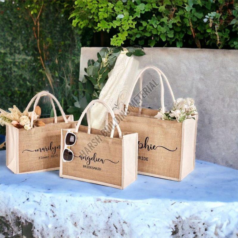 Printed Jute Gift Bag