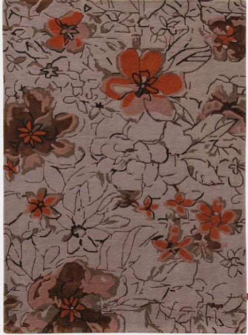flower hand tufted viscose carpet