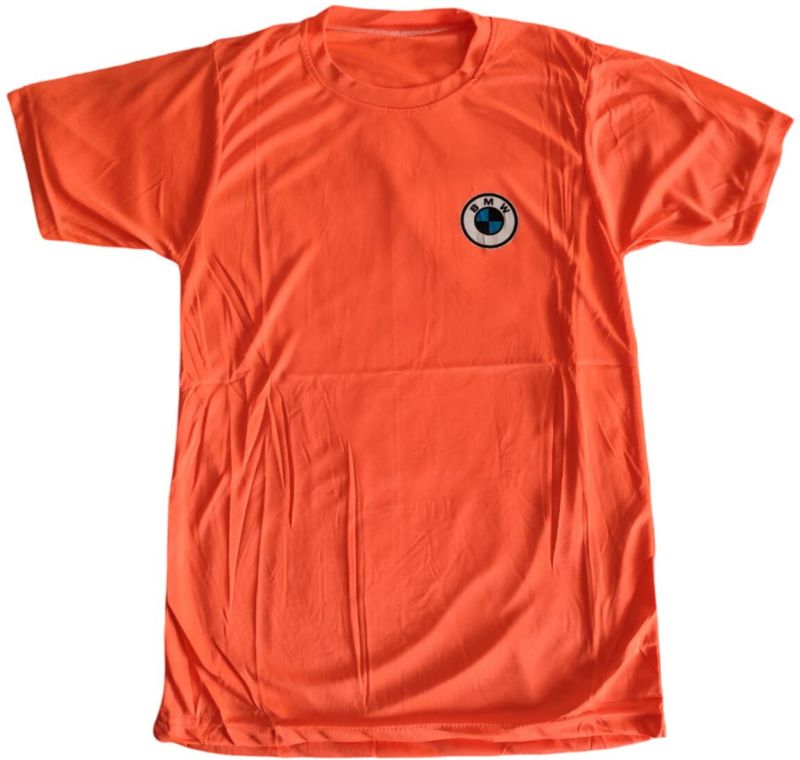 Orange Mens Half Sleeve T-Shirt