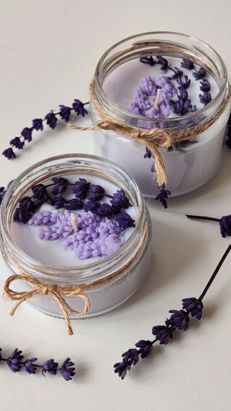 Botanical Scented Lavender Candles