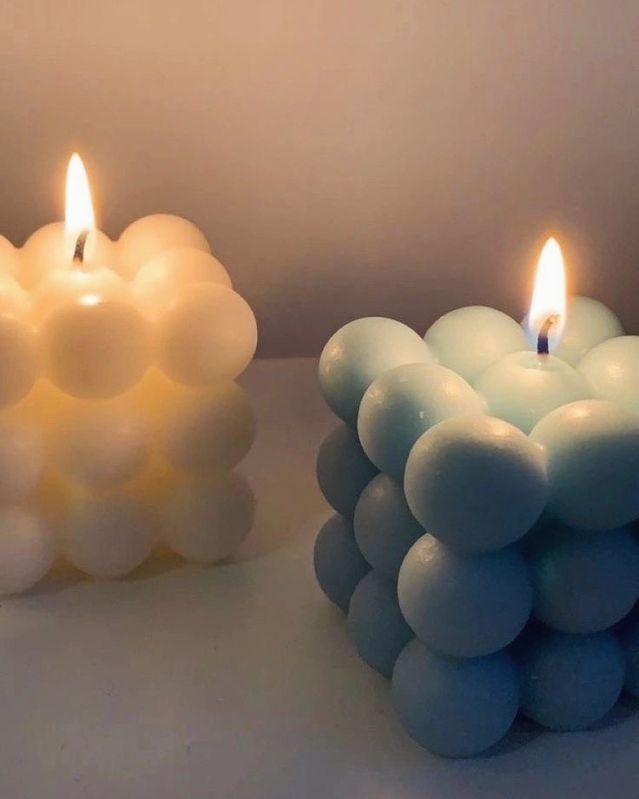 Bubble Candle Solid Colour