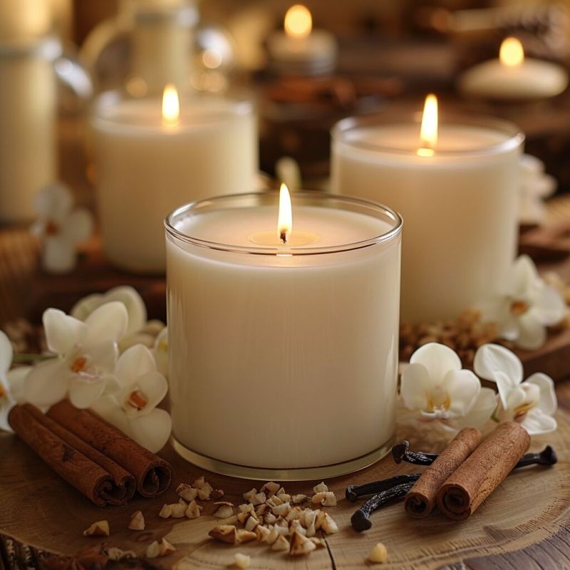 Soy Wax Vanilla Scented Candle