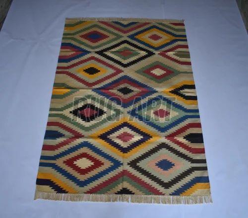 Multicolor Handloom Cotton Durries