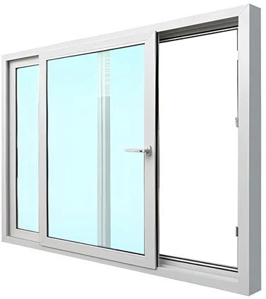 10 mm UPVC Toughened Glass Sliding Window