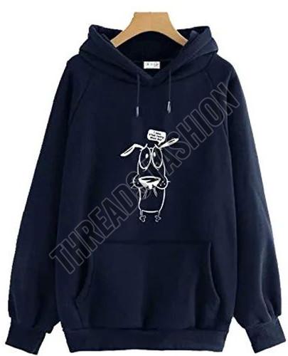 Mens Cotton Cartoon Graphic Hoodie