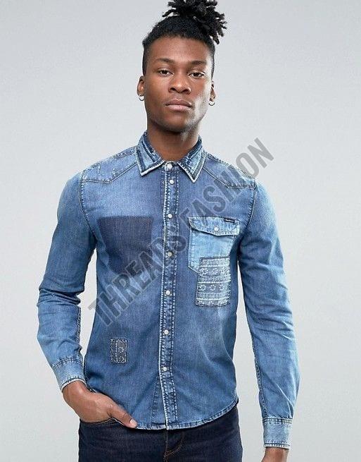 Mens Rugged Denim Shirt