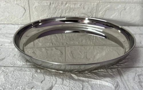 13 Inch Round Stainless Steel Dinner Plate