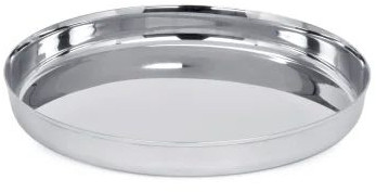 Plain Round Stainless Steel Dinner Plate