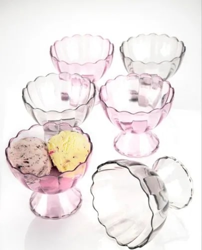 Plastic Ice Cream Bowl Set