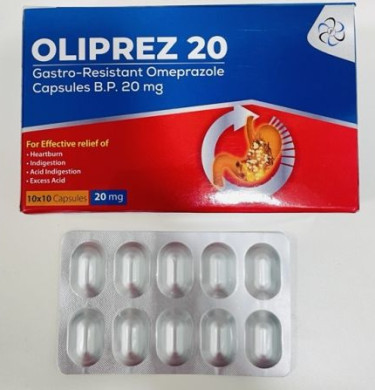 Omeprazole Gastro Resistant 20mg Capsule