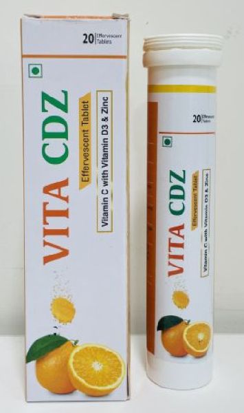 Vitamin C Vitamin D3 and Zinc Effervescent Tablet