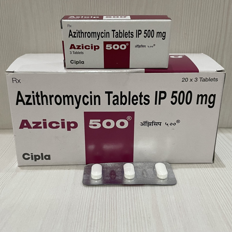 Azicip 500 Mg Azithromycin Tablet