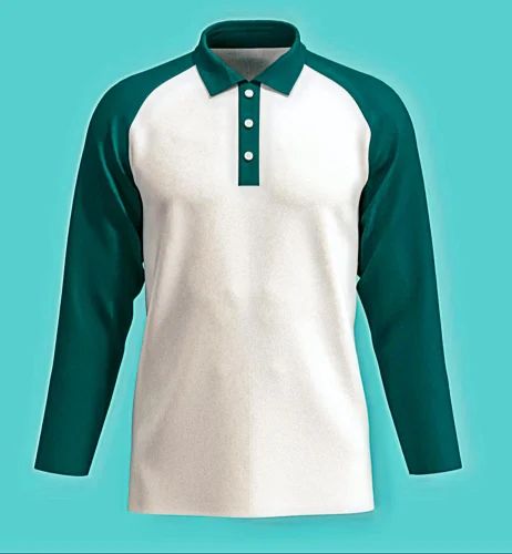 Men Plain  Round Cotton Full Sleeve  Polo T Shirt