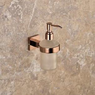 Rose Gold Touch Glass Soap Dispenser