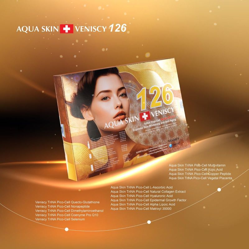 Aqua Skin Veniscy 126 TriNa Picocell Glutathione Injection