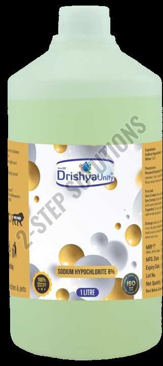 Drishyunity 1 Litre Liquid Sodium Hypochlorite 8%