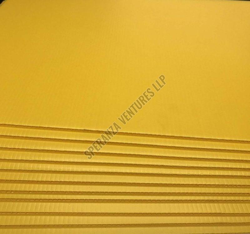 Yellow PP Corrugated Sheets