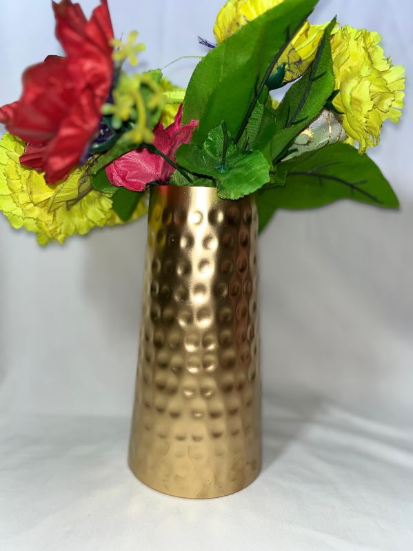 Metal Golden Flower Vase