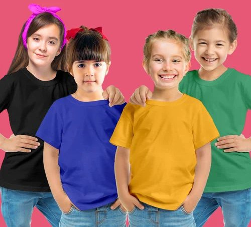 Girls Plain T Shirts