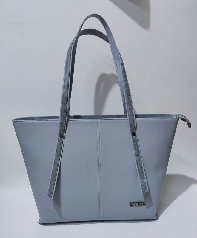 Ladies Plain PU Leather Handbag