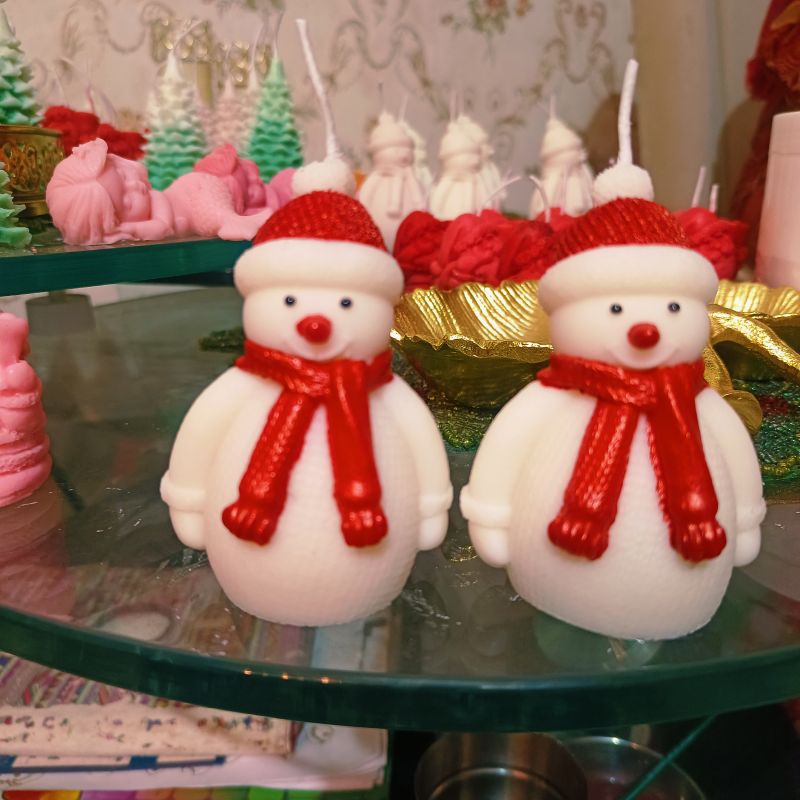 Soy Wax Christmas Snowman Candle