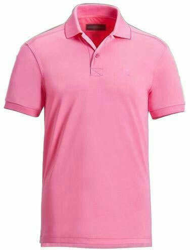 Mens Pink Plain Polo T-Shirt