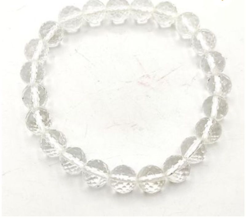 Transparent White Natural Clear Quartz Bracelet