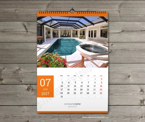 Printed Wall Calender