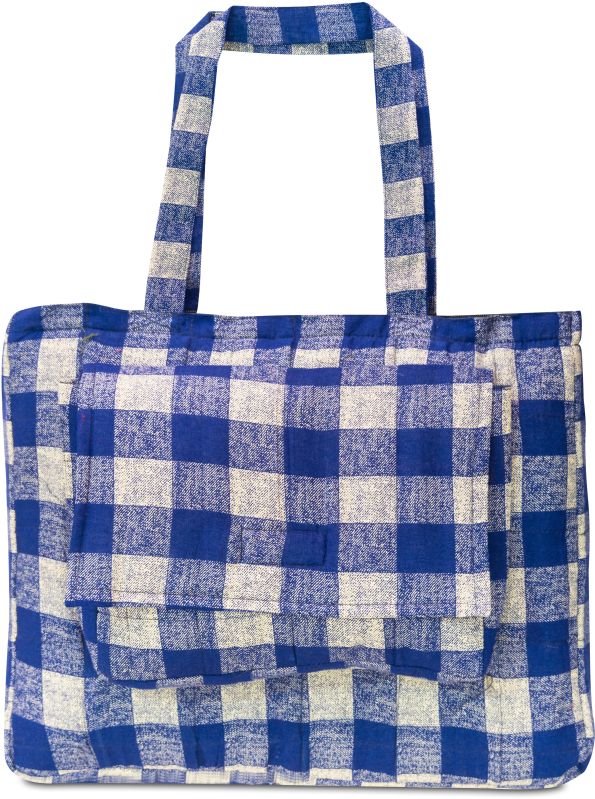 Loop Handle Cotton Canvas Zipper Tote Bag