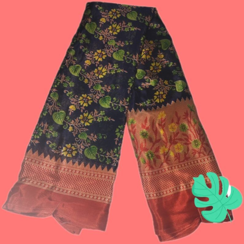 Printed Crepe Silk Saree