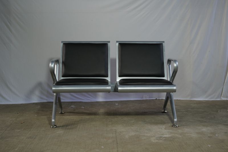 Mild Steel 2 Seater Waiting Chair With Cushion