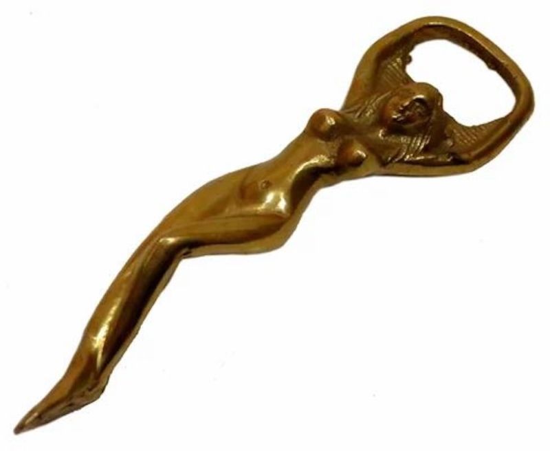 Brass Vintage Lady Bottle Opener