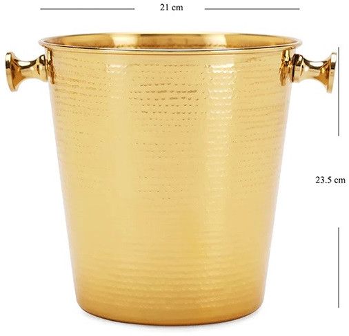 Golden Hammered Wine Bucket