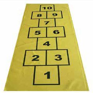 PVC Yellow Hopscotch Set