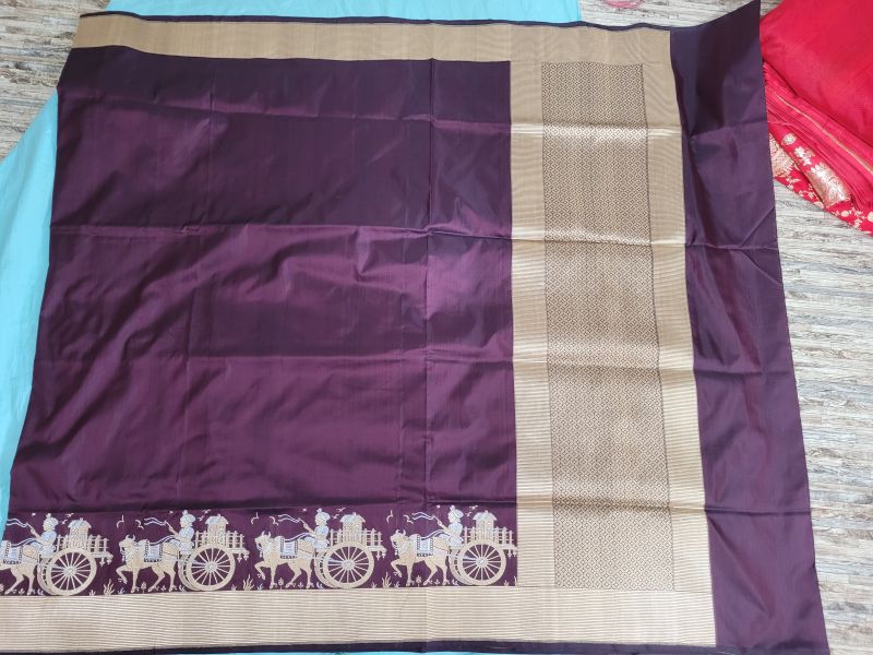 Purple Banarasi Sarees