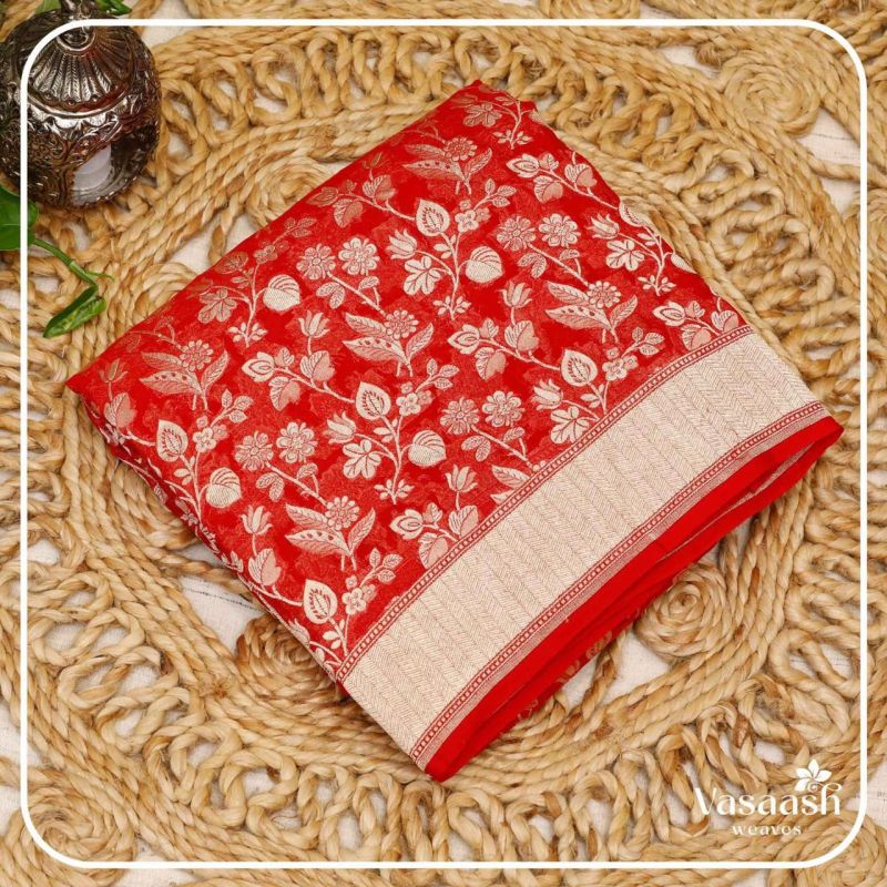 Red Banarasi Sarees