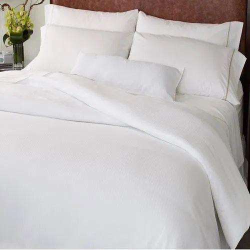 Luxury Cotton White Plain Bed Sheet