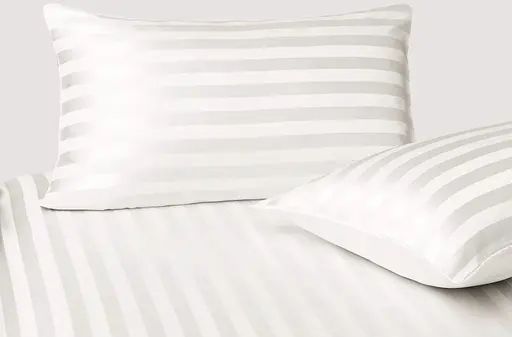 Luxury Cotton White Stripe Pillow Cover