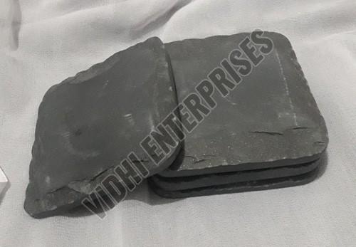 Black Slate Coaster Set